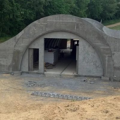 Wind Cave construction after concrete is finished